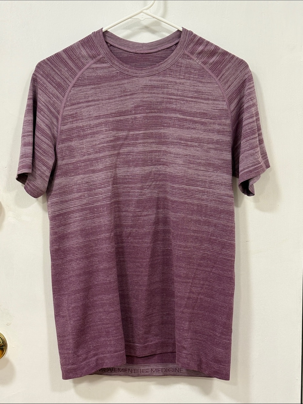 Lululemon Men's Purple Short-Sleeve Performance Shirt
